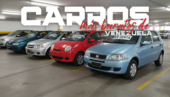 Los 5 carros más baratos que puedes comprar en venezuela.
